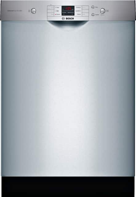 Bosch 100 Series 24 Front Control Built In Dishwasher With Stainless Steel Tub Stainless Steel Shem3ay55n Best Buy