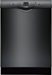 Front Zoom. Bosch - 100 Series 24" Front Control Built-In Dishwasher with Stainless Steel Tub - Black.