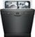 Alt View Zoom 1. Bosch - 100 Series 24" Front Control Built-In Dishwasher with Stainless Steel Tub - Black.