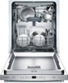 Alt View Zoom 2. Bosch - 100 Series 24" Top Control Built-In Dishwasher with Hybrid Stainless Steel Tub - Stainless steel.