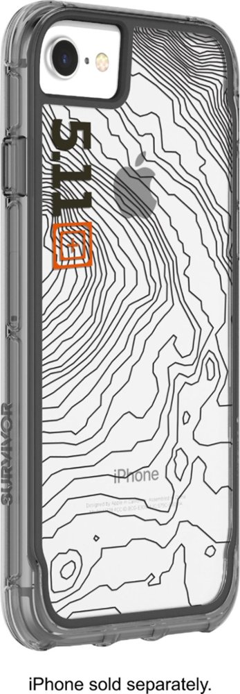 survivor extreme modular case for apple iphone 7 and 8 - gray/black