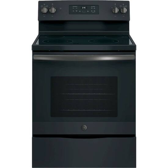 Ge 5 3 Cu Ft Self Cleaning Freestanding Electric Range Black Slate Jb645fkds Best Buy