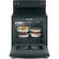 Alt View 2. GE - 5.3 Cu. Ft. Freestanding Electric Range with Self-cleaning - Black Slate.