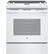Front. GE - 5.3 Cu. Ft. Self-Cleaning Slide-In Electric Range - White.
