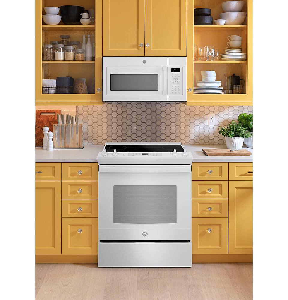 Best Buy GE 5.3 Cu. Ft. SelfCleaning SlideIn Electric Range White