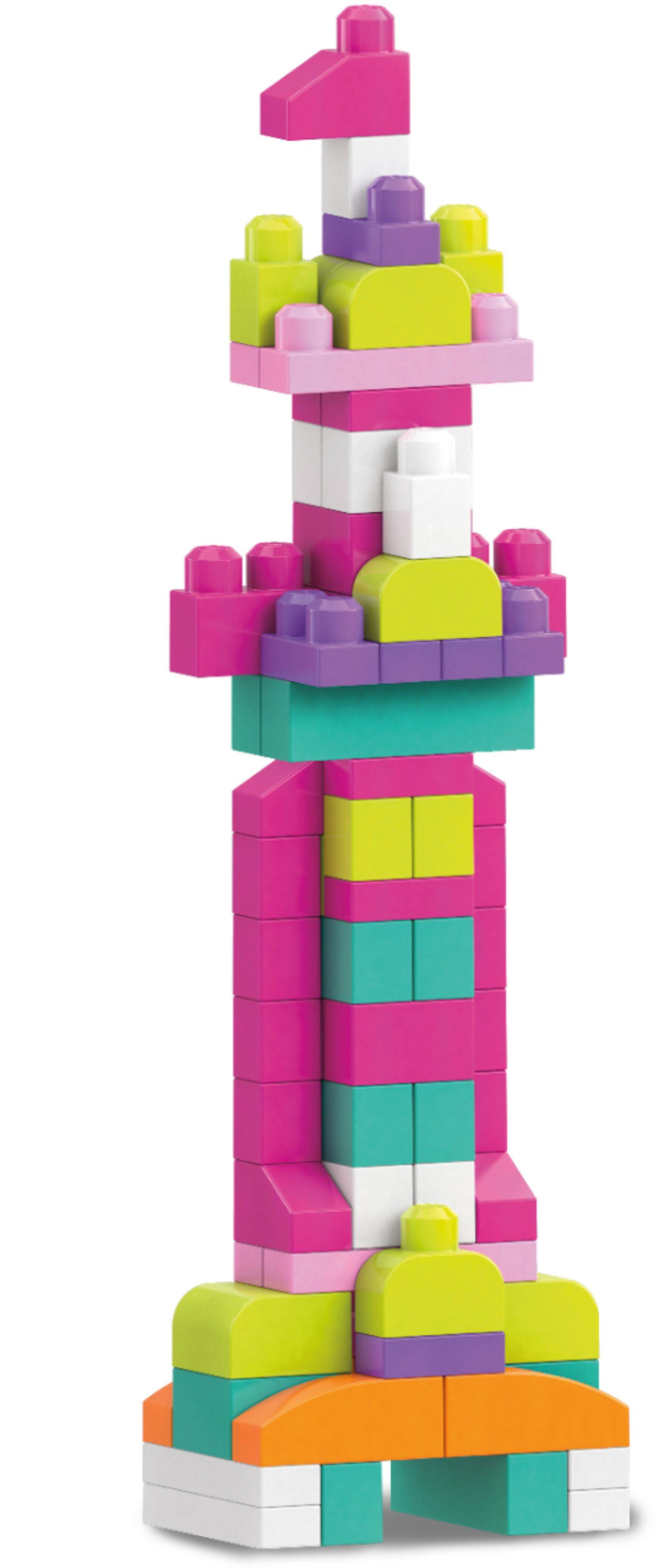 Alt View 14. Mega Bloks - First Builders Big Building Bag Building Set - Purple/Pink.