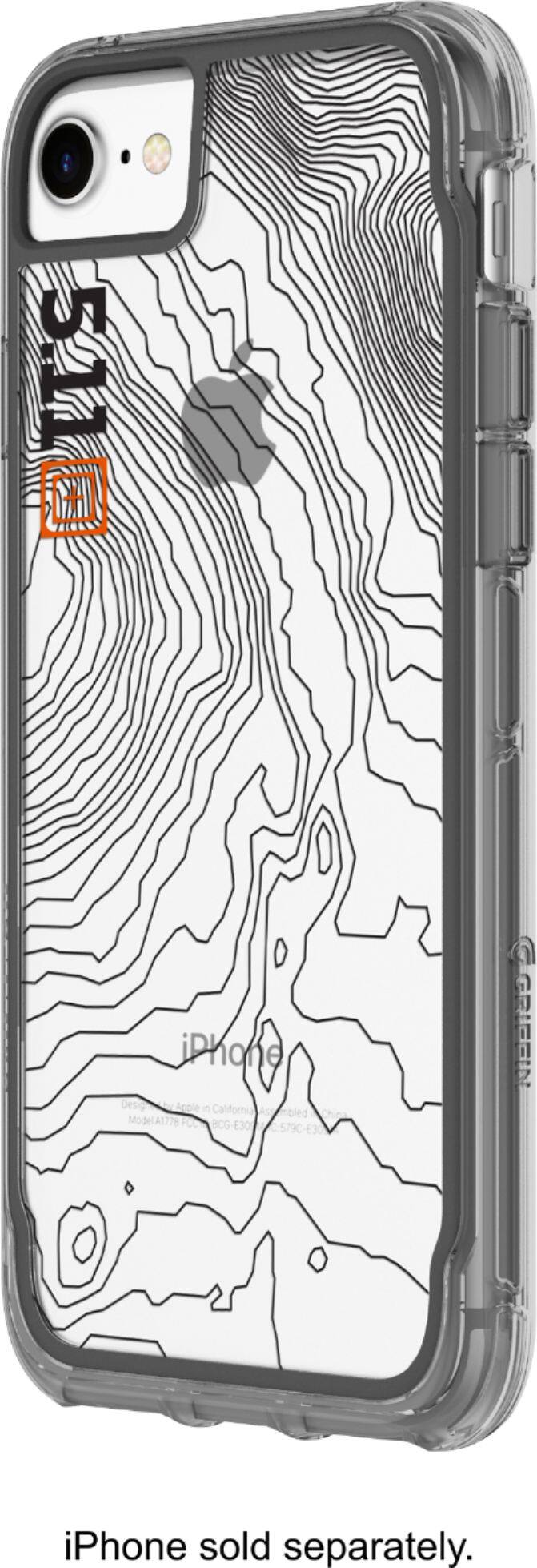 Front. Griffin - Survivor Clear Case for Apple® iPhone® 7 and 8 - Gray/Black.