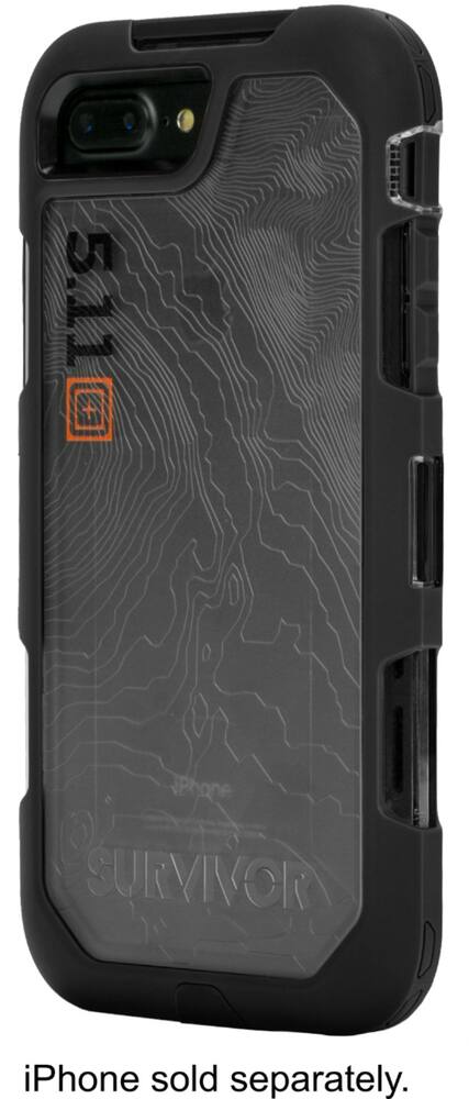 survivor extreme modular case for apple iphone 7 plus and 8 plus - gray/black