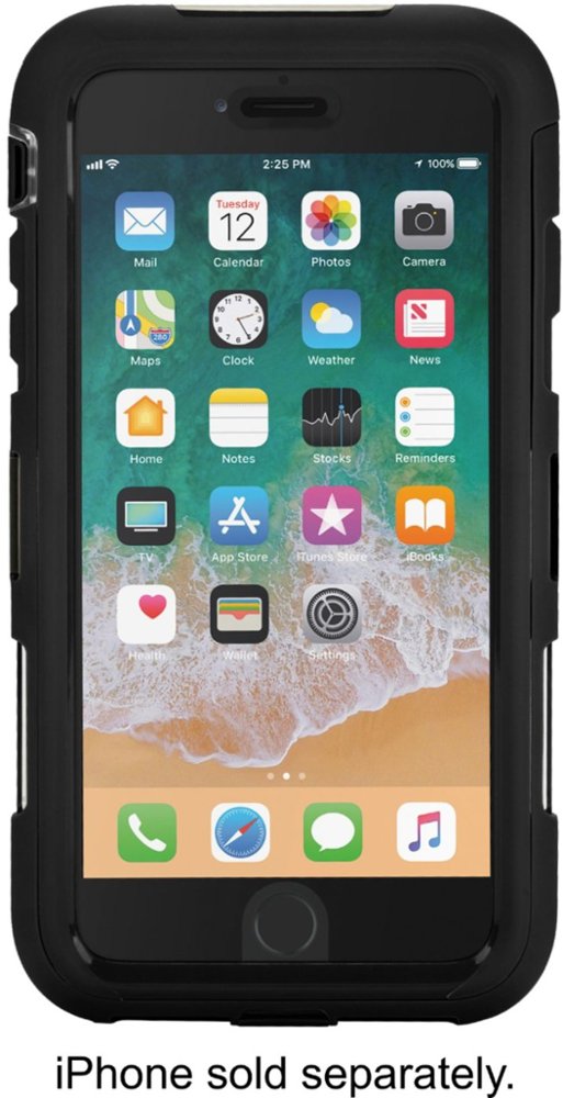 survivor extreme modular case for apple iphone 7 plus and 8 plus - gray/black
