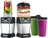 Front Zoom. Nutri Ninja Nutri Bowl DUO With Auto-iQ Boost Blender - Black/Stainless Steel.