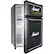 Front. Marshall - 4.4 Cu. Ft. Mini Fridge - Black With Brass And White Accents.