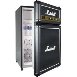 Marshall 4.4 Cu. Ft. Mini Fridge Black With Brass And White Marshall 4.4 Cu. Ft. Mini Fridge Black With Brass And White