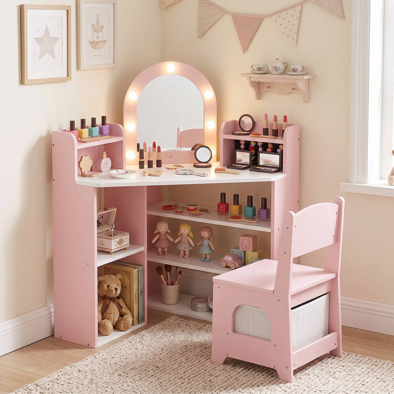 Pink + White
