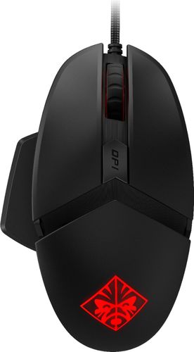 HP OMEN - Reactor Wired Optical-Mechanical Gaming Mouse with RGB Lighting - Black