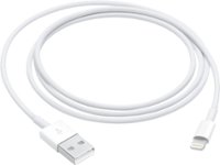 Front Zoom. Apple - 3.3' Lightning to USB Cable - White.