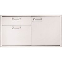 Lynx - Professional 42" Door Drawers Combination - Stainless steel - Angle_Zoom