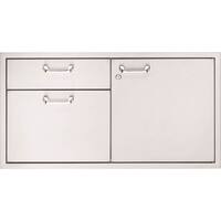Lynx - Professional 42" Door Drawers Combination - Stainless steel - Front_Zoom