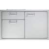 Front. Lynx - 30" Door Drawer Accessory - Stainless Steel.