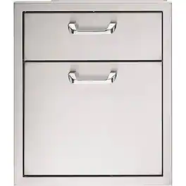 Lynx - 19" Double Drawer - Stainless Steel
