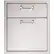 Angle. Lynx - 19" Double Drawer - Stainless steel.