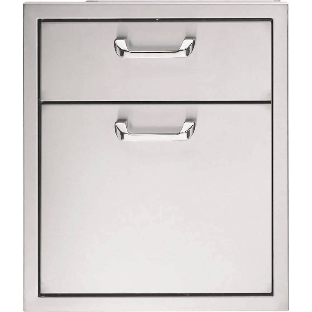 Angle. Lynx - 19" Double Drawer - Stainless steel.