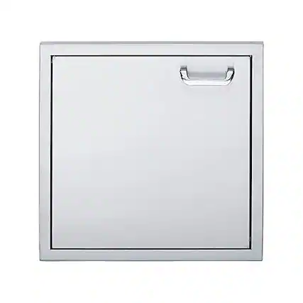 Front. Lynx - 24" Left Hinge Single Access Door - Stainless Steel.