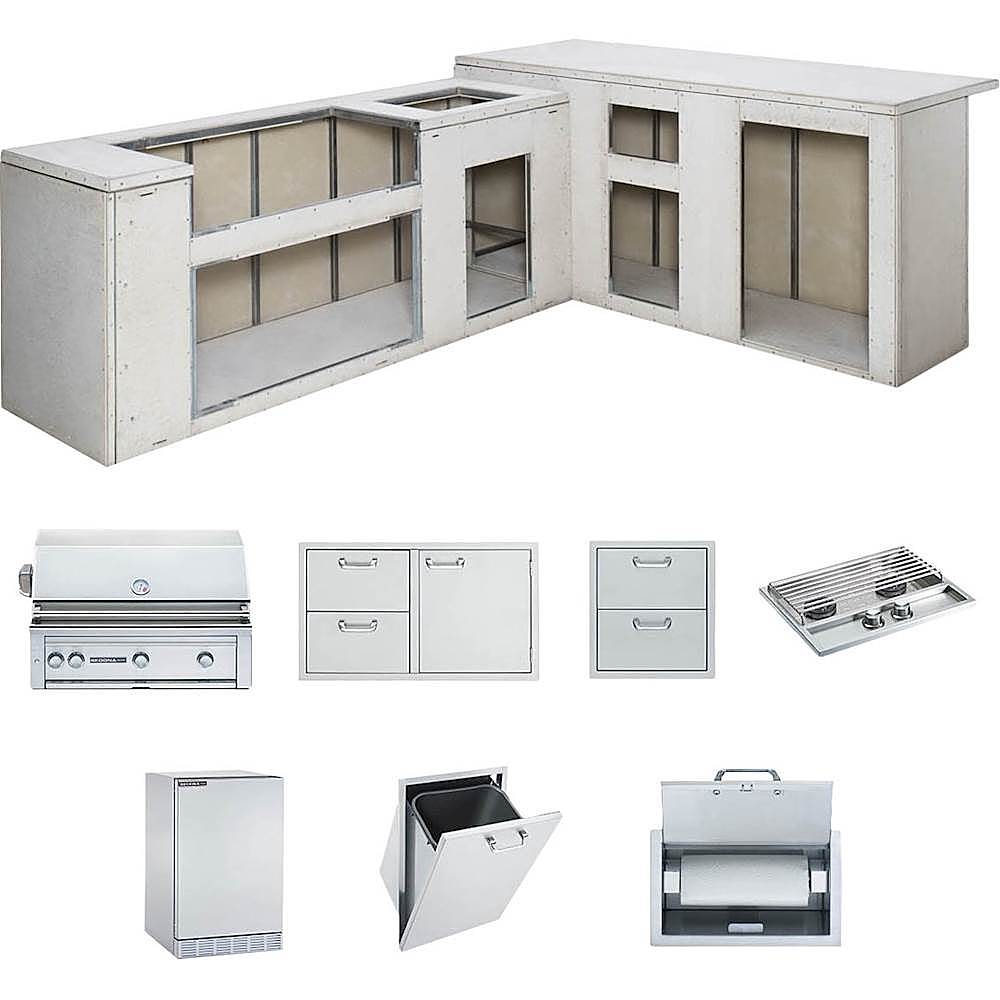 Alt View 11. Sedona By Lynx - Ready to Finish Island with 30" Sedona Grill with Rotisserie - Tan.