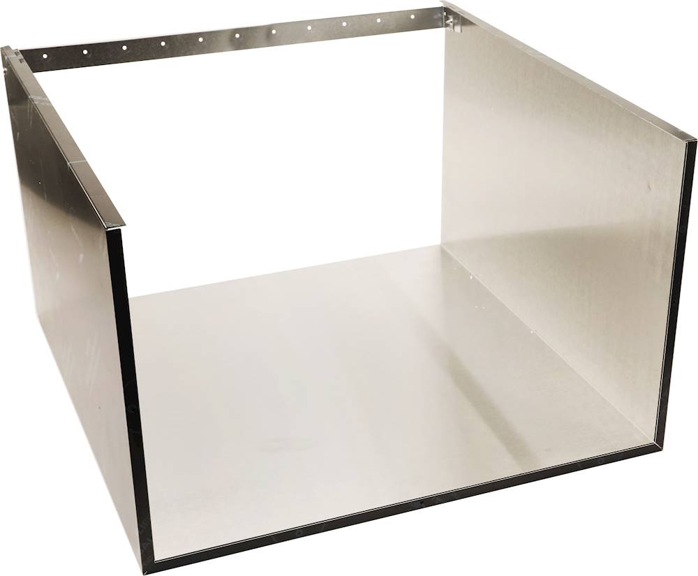 Angle View: 8 Ft. Duct Cover for Monogram ZVW1360SPSS Range Hood - Stainless steel