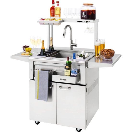Front. Lynx - 30" Freestanding Cocktail Pro Station - Stainless Steel.