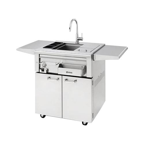 Left View: Aspire by Hestan - Gas Grill - Stainless Steel