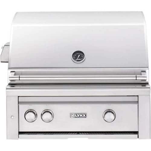 Angle. Lynx - Professional 30" Built-In Gas Grill - Stainless Steel.