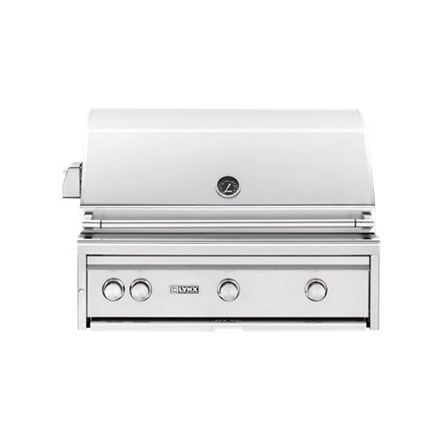 Angle. Lynx - Professional 36" Built-In Gas Grill - Stainless Steel.