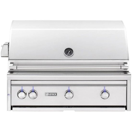 Angle. Lynx - Professional 36" Built-In Gas Grill - Stainless Steel.