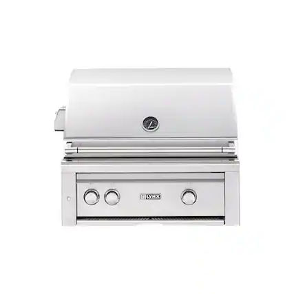 Angle. Lynx - Professional 30" Built-In Gas Grill - Stainless Steel.