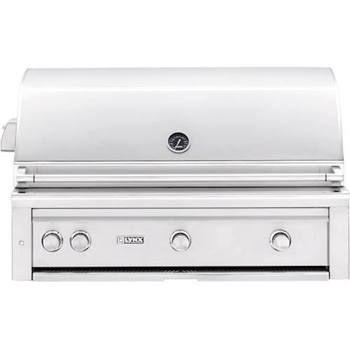 Angle View: Lynx - Professional 42" Built-In Gas Grill - Stainless Steel