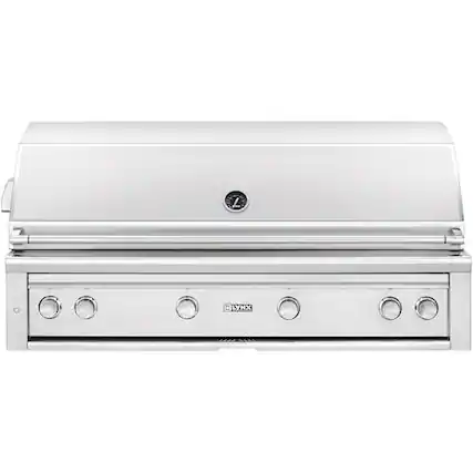 Angle. Lynx - Professional 54" Built-In Gas Grill - Stainless Steel.