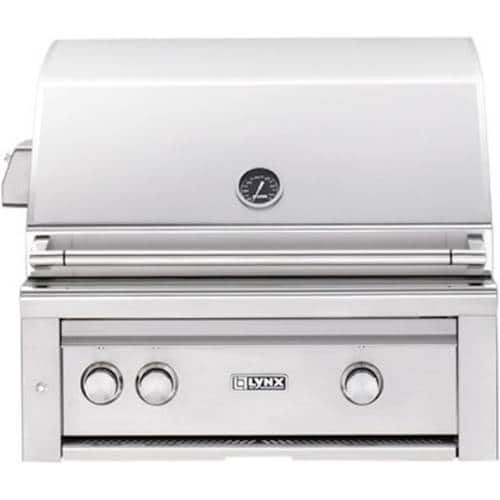 Angle View: Lynx - Professional 30" Built-In Gas Grill - Stainless Steel