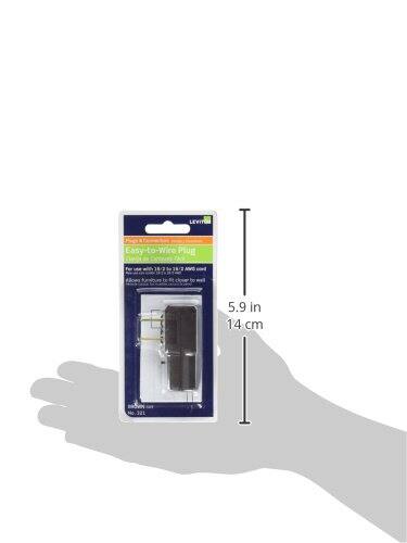 LEVIT Easy-to-Wire Plug  
5.9 in (14 cm)  
No. 321