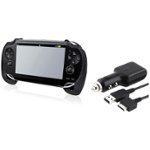Alt View Standard 20. eForCity - Hard Plastic Hand Grip and Car Charger Bundle for Sony PlayStation Vita.