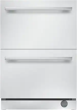 Front. Thermador - 5.0 Cu. Ft. Built-In Mini Fridge - Stainless Steel.