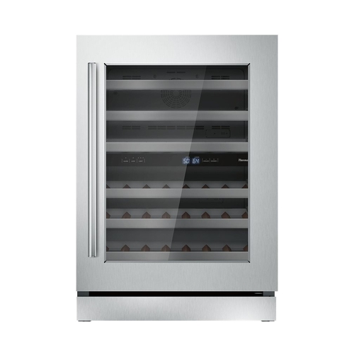 Thermador - 41-Bottle Built-In Dual Zone Wine Cooler - Stainless steel