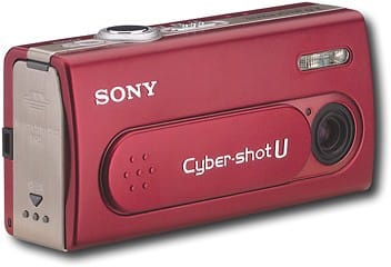 Best Buy: Sony Cyber-shot 2.0MP Digital Camera Red DSC-U40/R