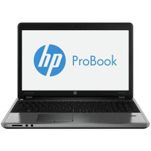 Front Standard. HP - 15.6" ProBook Notebook - 4 GB Memory - 320 GB Hard Drive - Metallic Gray.