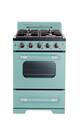 Unique Appliances - 24 in. Wide 4 burner Classic Retro 2.9 Cu. Ft. Freestanding Gas Convection Range - Ocean Mist Turquoise