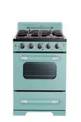 Unique Appliances - Classic Retro 2.9 Cu. Ft. Freestanding Gas Convection Range - Ocean Mist Turquoise - Front_Zoom