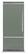 Front. Viking - 5 Series Quiet Cool 20.4 Cu. Ft. Bottom-Freezer Built-In Refrigerator - Eucalyptus.