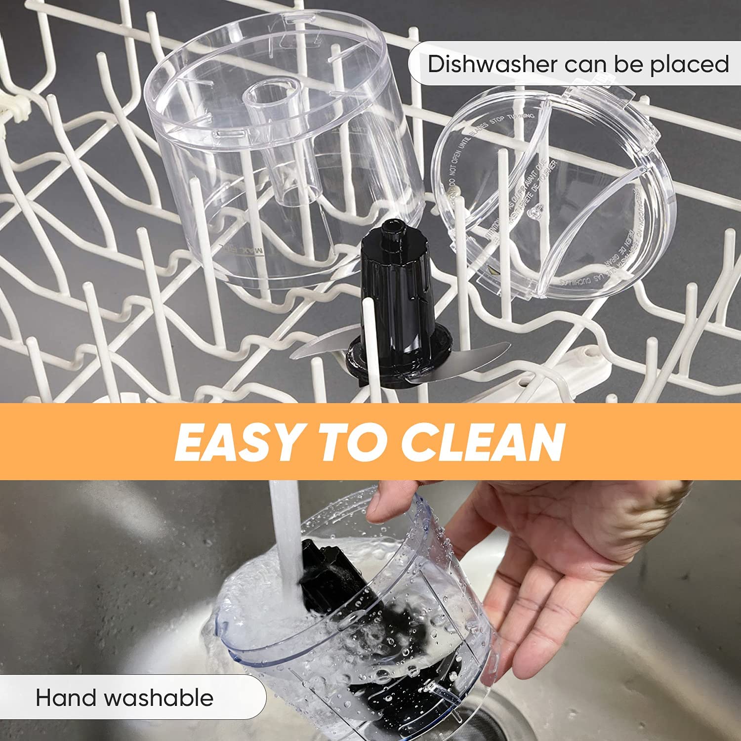 Dishwasher can be placed

EASY TO CLEAN

Hand washable