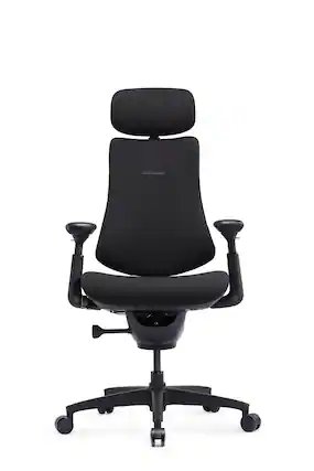 Front. LiberNovo - Omni SE Dynamic Ergonomic Chair Standard Seat-45cm - Obsidian.