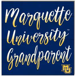 Jardine - Marquette Golden Eagles 10'' x 10'' Grandparent Plaque - Navy