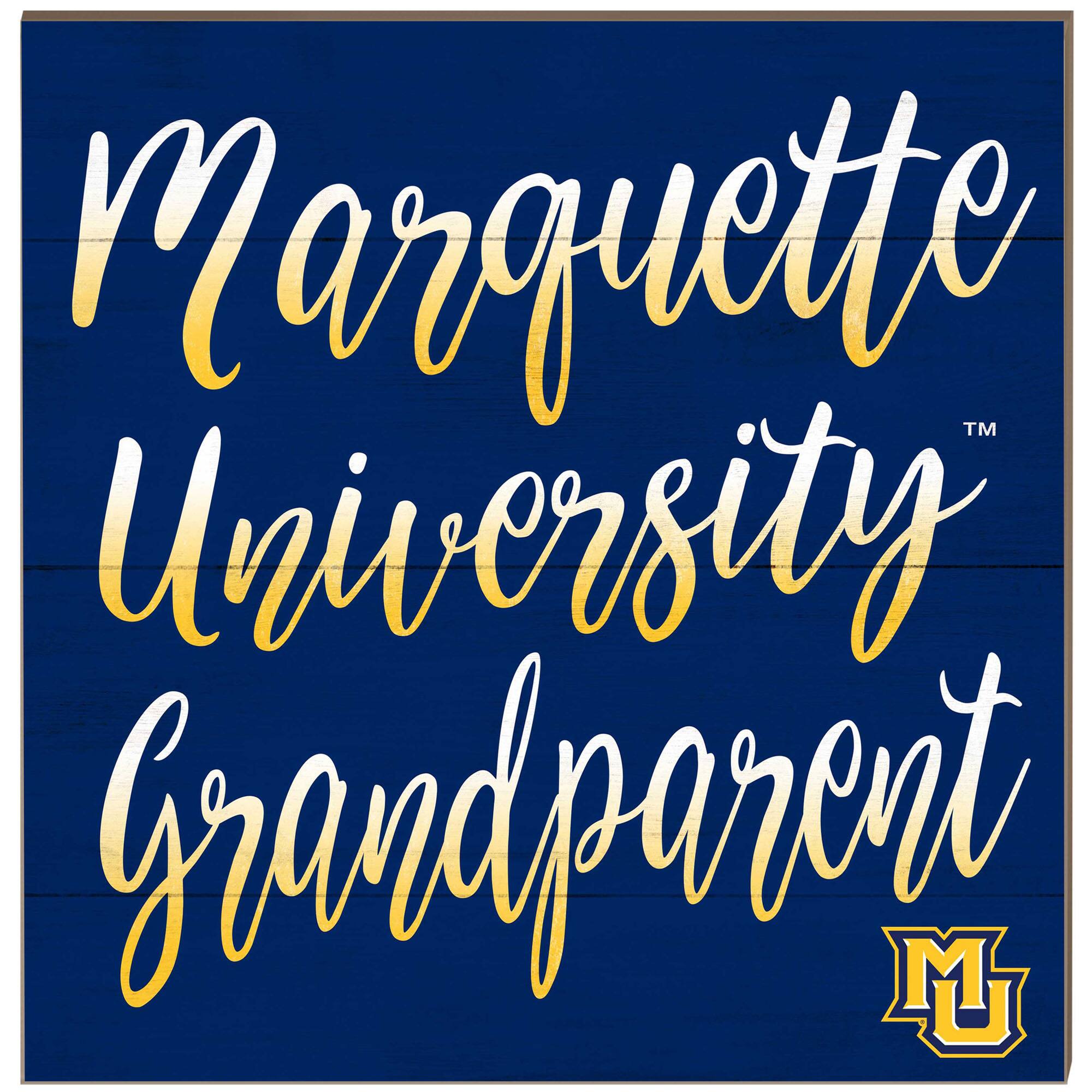 Marquette Golden Eagles 10'' x 10'' Grandparent Plaque